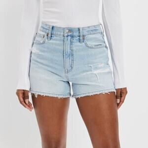 American Eagle Strigid Highest Rise 90s Boyfriend Short Light Wash Size 18